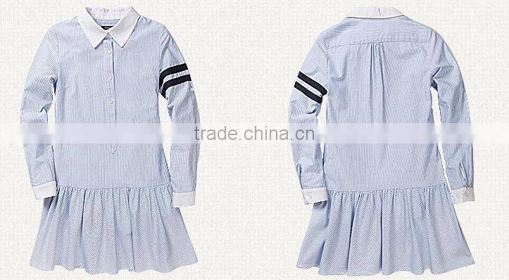 2016 high quality korean children islamic school girls uniform pictures polo dress