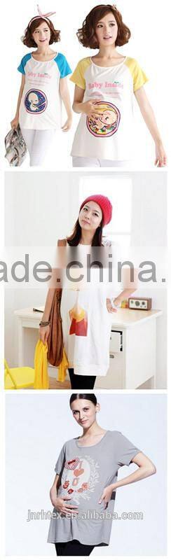 High quality 100%Cotton plain color pregnant women dresses