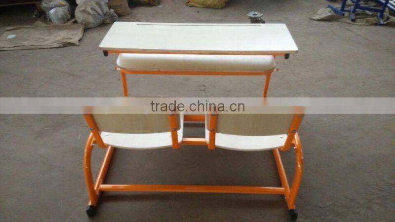 2016 new modern design hot selling double plywood Connected school set