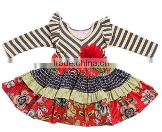 China Supplier baby girl remake Easter dress kids birthday party dresses infant girl chevron remake frock design