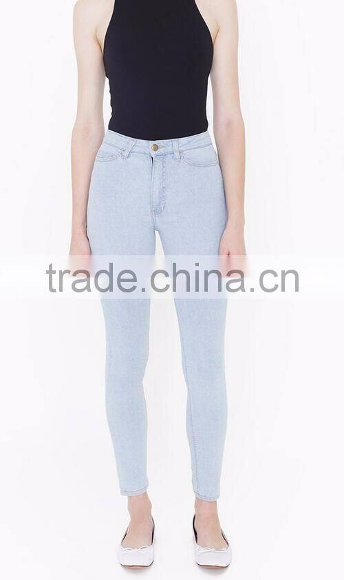 Ruawaylover New Style Ladies 2017 Fashion High Waisted Denim Jeans