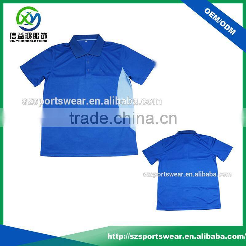 Newest Color Combinations Short Sleeve Dry Fit Man Golf Shirt