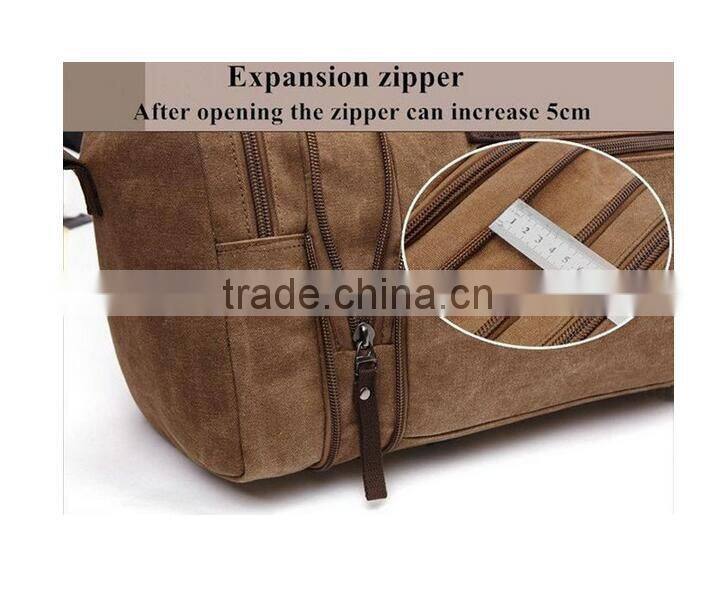Unisex big Capacity canvas travel bag custom luggage duffle bag