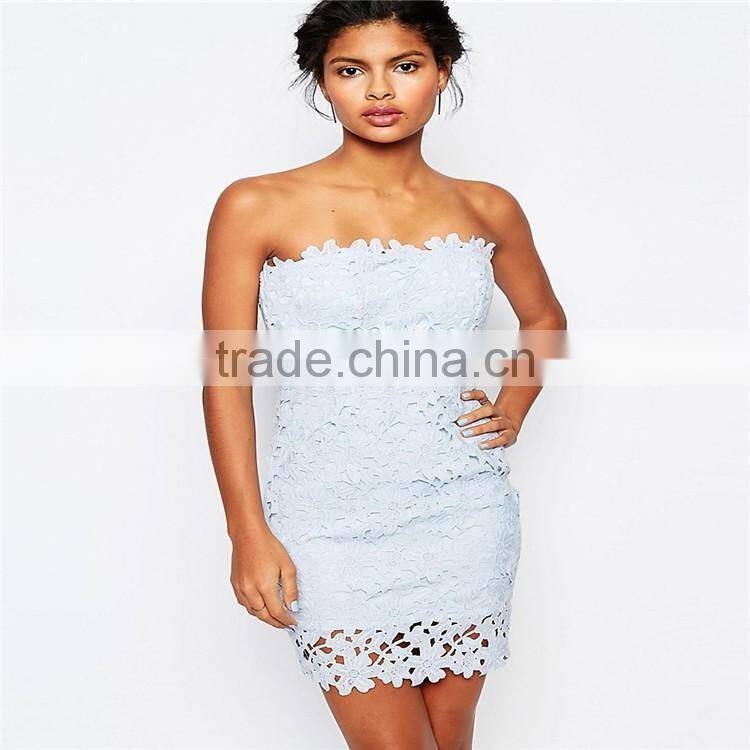 Arrival African female prom party dress for party bodycon fit lace embroidered prom dress for OEM