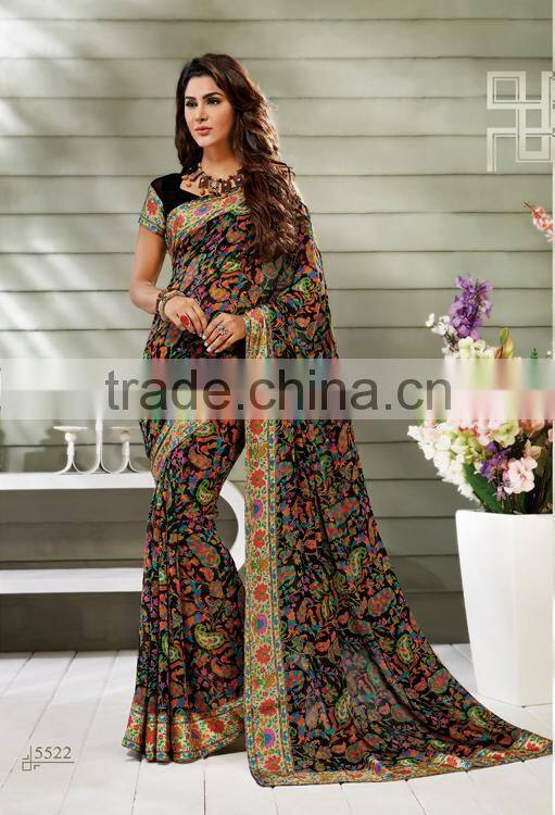 Designer Printed Sarees Collections