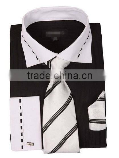 Men's Slim Fit Long Sleeve Decorated collar