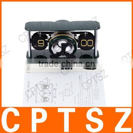 Hot Sale Airplane Model Table Desktop Clock Hand-made Aircraft Shape Retro Gear Operated Flip Down Clock Living Room Home Decor