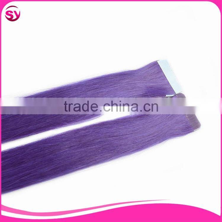 Wholesale Tape In Hair Extentions Natural Looking 100% High Grade Brazilian Human Tape Hair