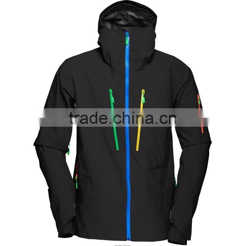 3-Layer Shell Fabric Active Pink Custom Snow Jacket