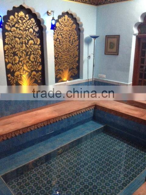 glazed ceramic lobby wall interior tiles design
