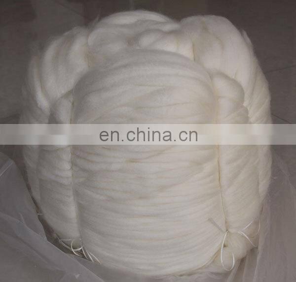 100% Dehaired and combed cashmere tops white for spinning worsted yarn
