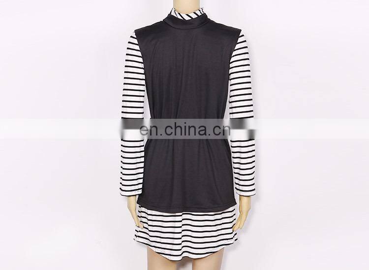 High Fashion Off The Shoulder Empire-waist model of ladies office dress