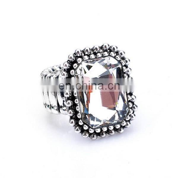 Vintage Colorful Diamond Knuckle Ring Stretch Elastic Ring Wholesale