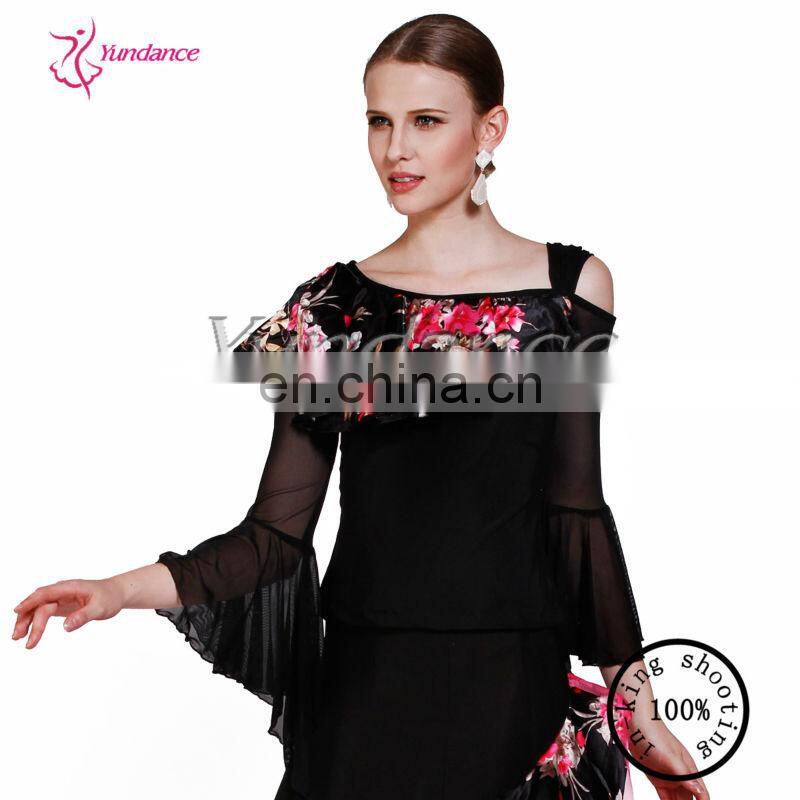 women flamenco dress spanish for ballroom dance AB035