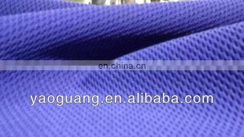 Knit double layers polyester mesh fabric for sportwear