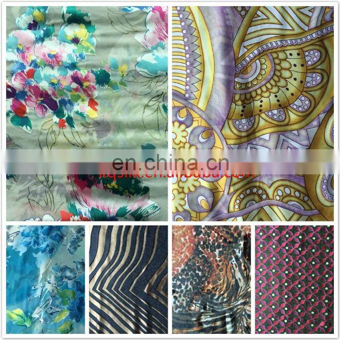 Silk Rayon Opal Print Fabric