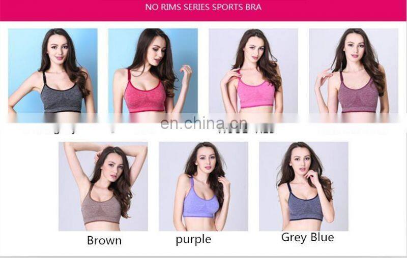 Ladies Wholesale Sports Bra with Criss Cross Back#WX0016