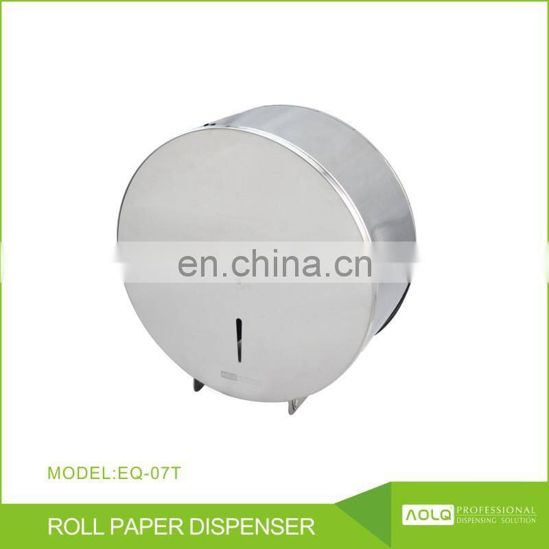 Black jumbo roll hand paper dispenser , hanging bathroom paper towel holder