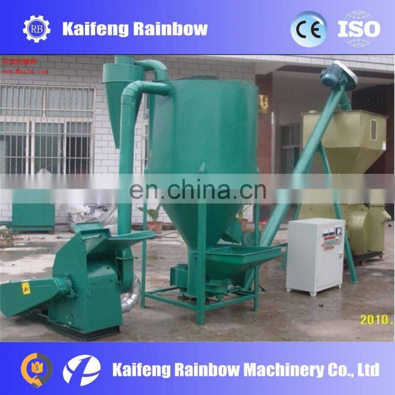 2016 best selling feed crushing and mixing machine pigeon feed pellet machine
