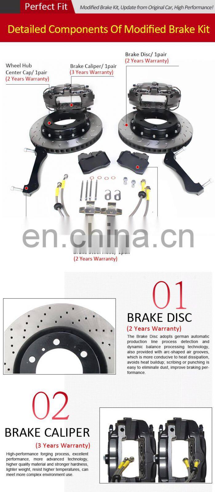 IFOB car auto 17 inch front wheel Modified Brake for HILUX 2011- 2015- brake caliper F40 4 pistons ST-01