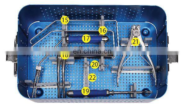 Orthopedic Surgical Instruments Spinal Anterior Cervical Plate System Instrument Set for Cervical Surgery Spine