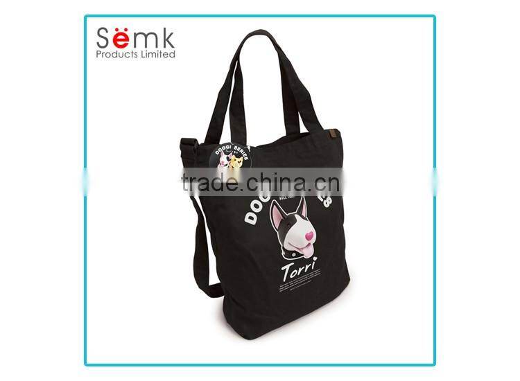 New design women use beautiful cotton canvas tote bag