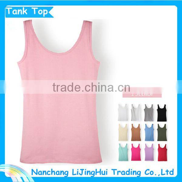 Factory price fitness tank top cotton material