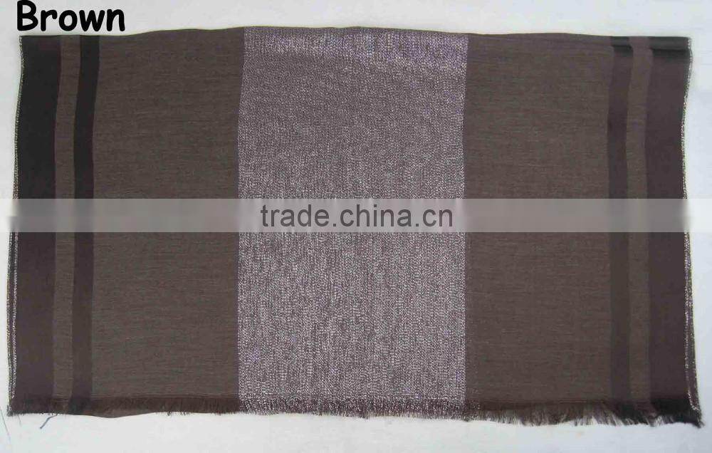 S449 Lovely design long muslim scarf Slub cotton muslim scarf