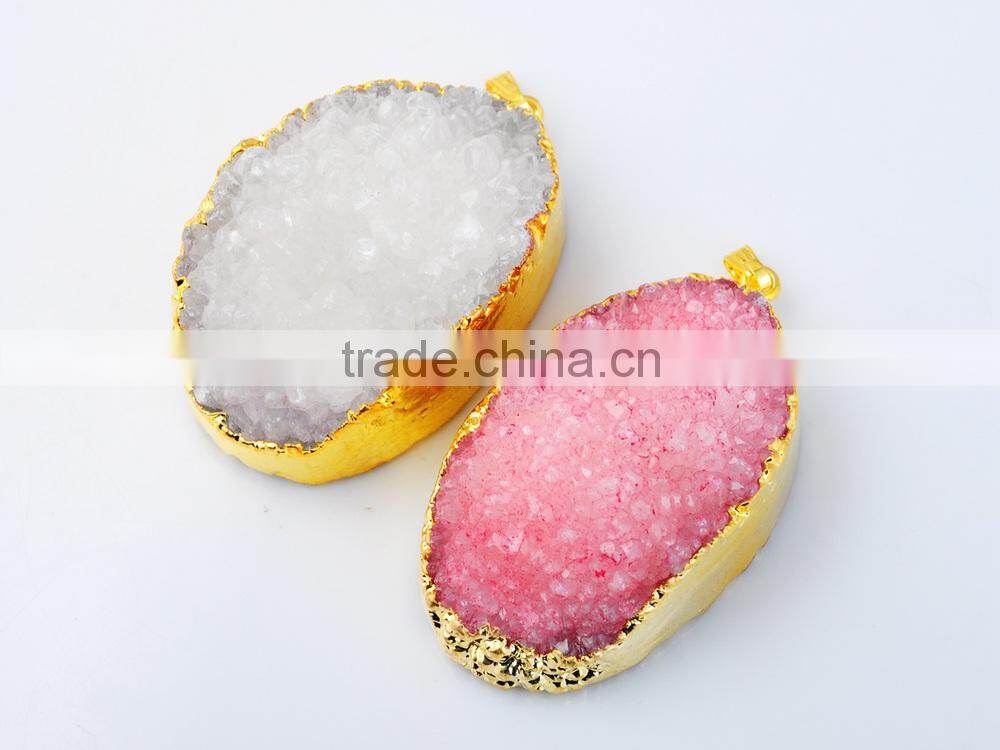 Natural Real Rough Drusy Black Agate Crystal Amethyst Rings Gemstone Ring with adjustable metal women finger jewelry