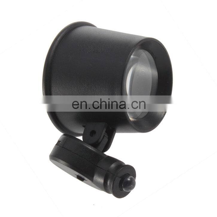 Magnifier With LED Light 10X Eye Jeweler Loupe Magnifier Repair Watch