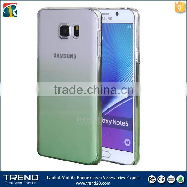 china supplier for samsung galaxy note5 color changing hard back cover case