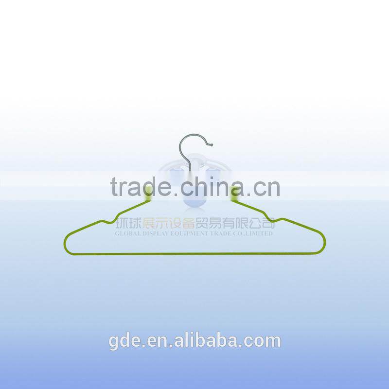 HQHP053 PVC coated wire non slip coordinate clothing hanger
