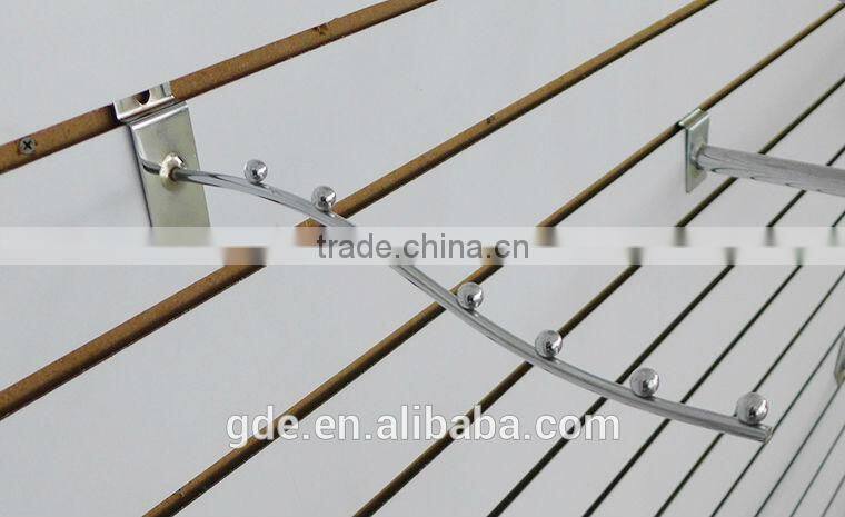 7 beads metal chrome store faceout display hook for slatwall