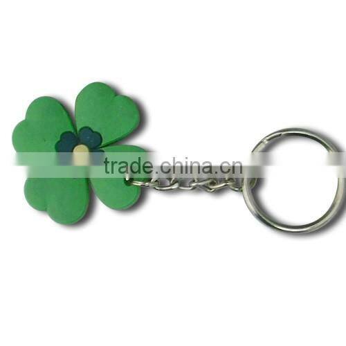 OEM 2D Or 3D Custom Logo Rubber Keyring / Promotion PVC Keychain