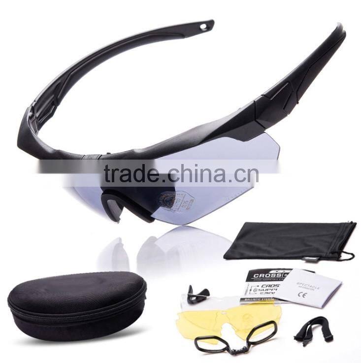 2016 new wholesale sunglasses china interchangeable lens skull shot glassess military safety goggle