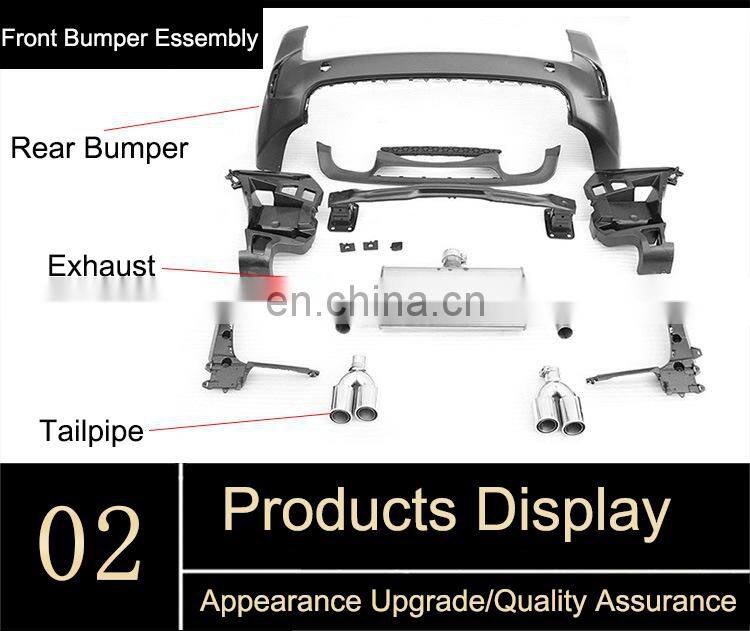 Runde For Bmw X6 M Style Car Bumpers Body Kit M Sport Type PP Material Body Kit