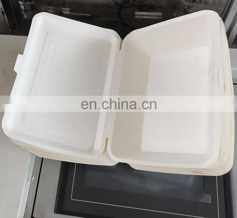UTCH520 Automatic Disposable Microwave Safe Paper Cardboard Bento Lunch Box Brown Cardboard box Making Machine