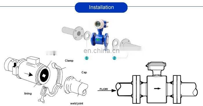 Taijia Liquid Caustic Soda Flowmeter Electromagnetic Water Flow Meter dn15 Electromagnetic FlowMeter