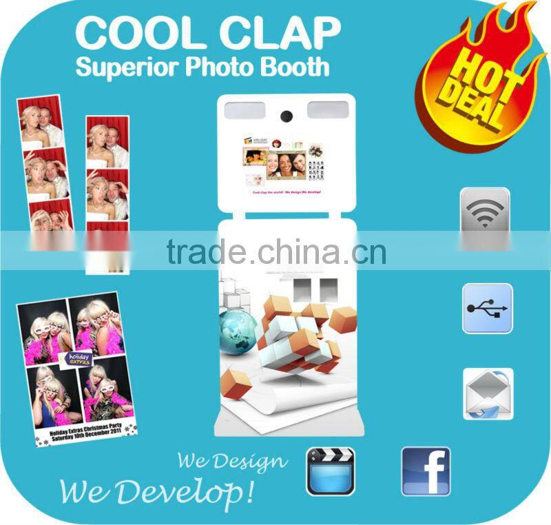 2014 Hottest Portable Touch Screen Photo Booth For Open Air Brand Promotion