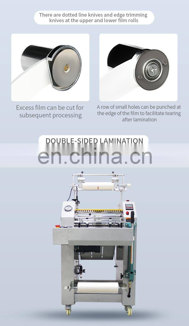 Top Quality Durable 110Mm Steel  Roller  Film Automatic Paper Laminating Machine