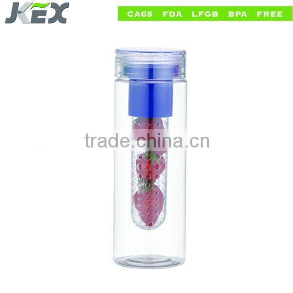 Tritan fruit infusion water bottle with FDA approval