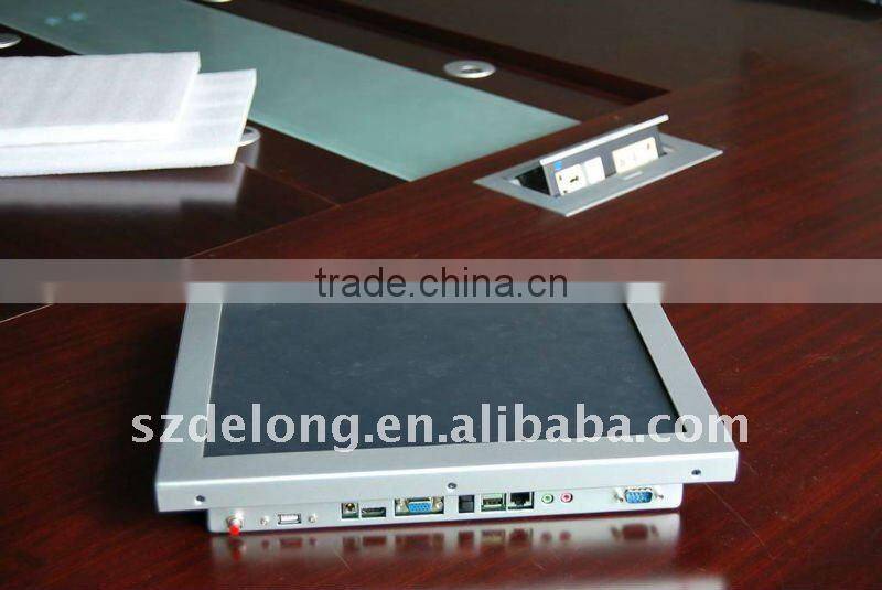 movbale harddisk 15'' touch screen embedded computer with Atom D525