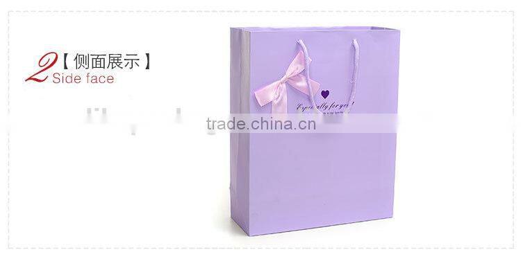 light purple color gift paper bag/shopping bag