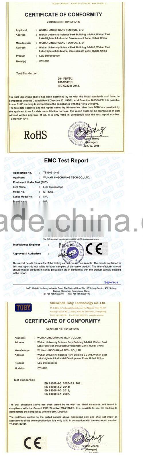 High-end Battery-Powered Stroboscope with LED lamp