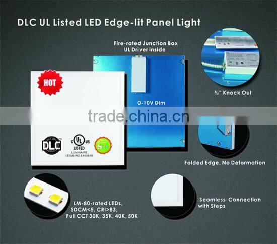 UL 2x2ft 600 600mm dimmable oled light panel with Microwave Motion Sensor