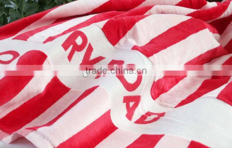 100% cotton stripe printed beach towel/2013 promotional beach towel