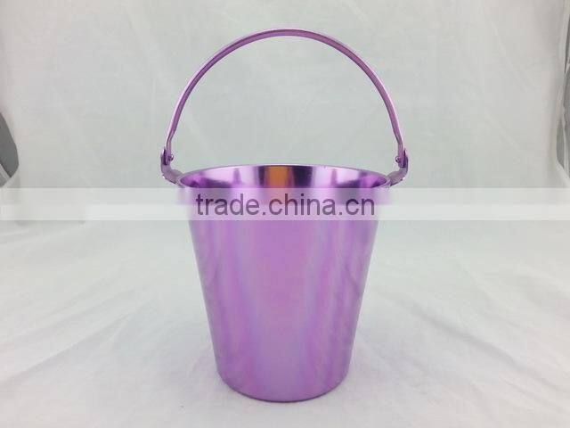 10L Oval Shaple Aluminum Ice Bucket with plastic inner