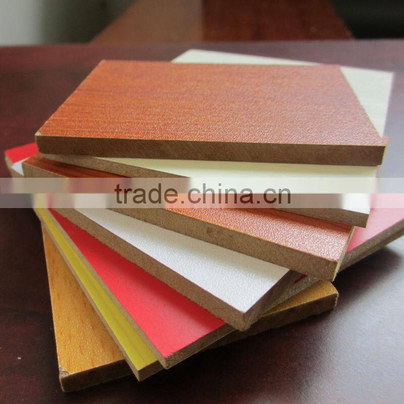 Colorful Melamine Board for furniture,High Quality Melamine MDF Board, Laminated MDF Board
