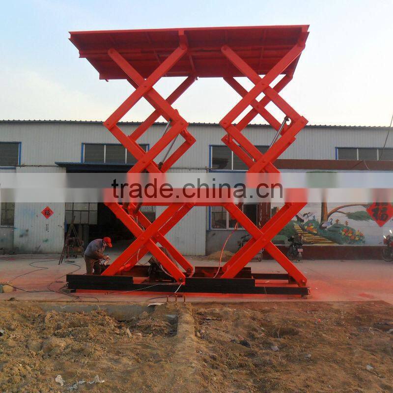 China 4-12m Vehicle mounted elevating platform scissor lift with CE