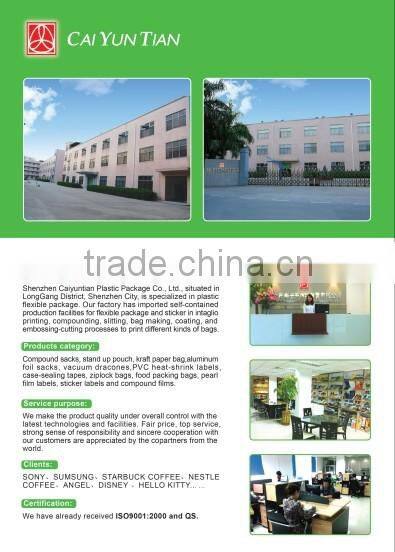 customized printing side gusset with foil coffee packing bag with valve